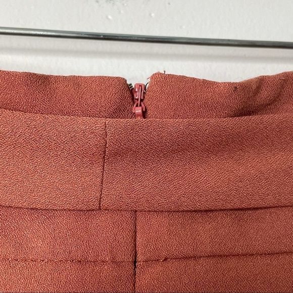 ASOS burnt orange bow tie mini pencil skirt - Picture 3 of 10